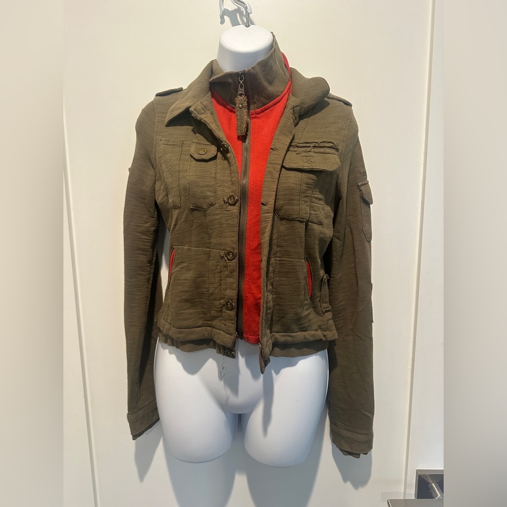 Billabong: Olive Green Women's Jacket- small